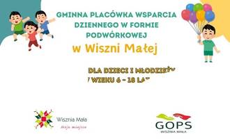 Obraz przedstawiający Rekrutacja do Placówki Wsparcia Dziennego pn. „Gminna Placówka wsparcia dziennego dla dzieci i młodzieży w Wiszni Małej”