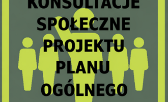 Obraz przedstawiający Ogłoszenie Wójta o konsultacjach społecznych projektu planu ogólnego