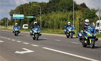 Obraz przedstawiający Wojewódzkie działania policji pn. "Motocyklista"