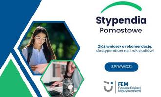 Obraz przedstawiający OGŁOSZENIE NABORU DO PROGRAMU STYPENDIÓW POMOSTOWYCH
