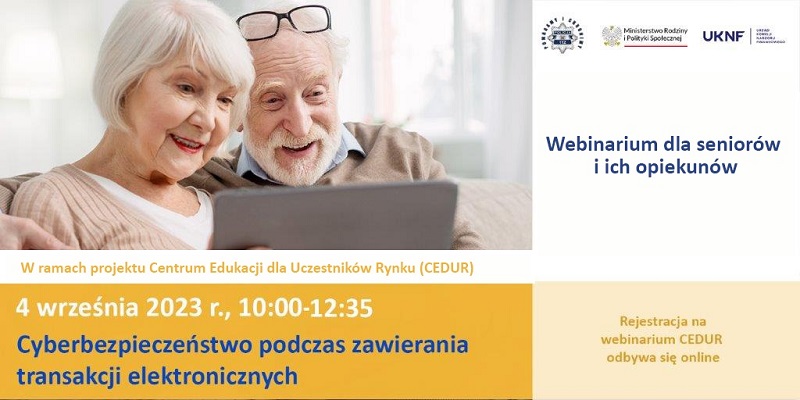 Obraz przedstawiający Seminarium online dla seniorów