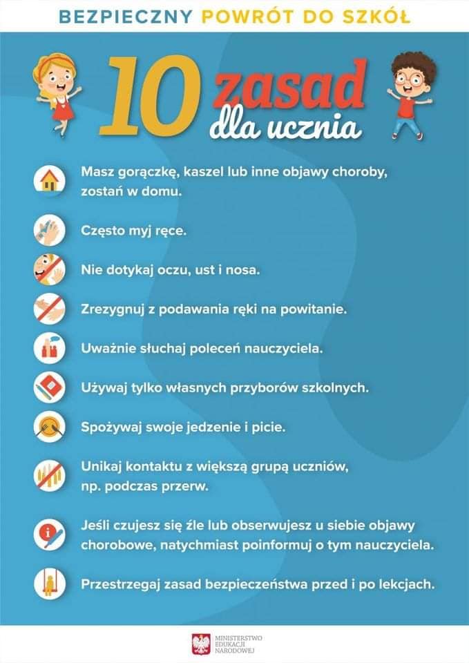 Obraz przedstawiający NOWY ROK SZKOLNY - covid 19