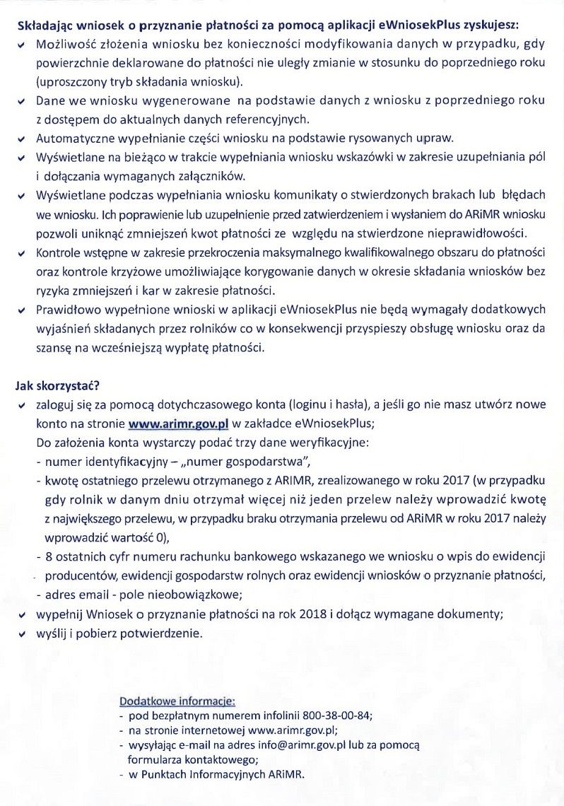 Obraz przedstawiający Wnioski o dopłaty bezpośrednie w 2018 roku - UWAGA ZMIANY