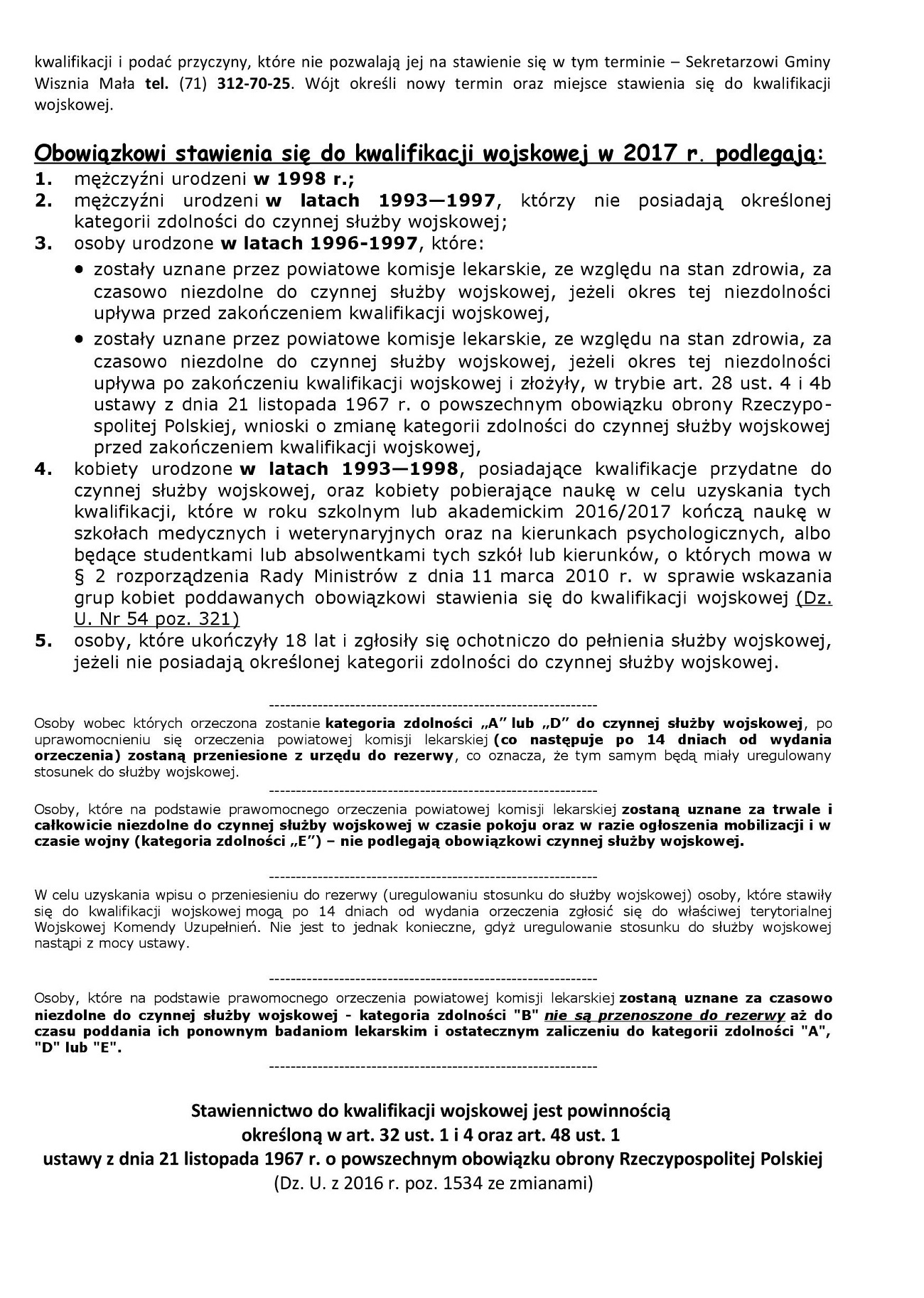 Obraz przedstawiający Kwalifikacja wojskowa 2017