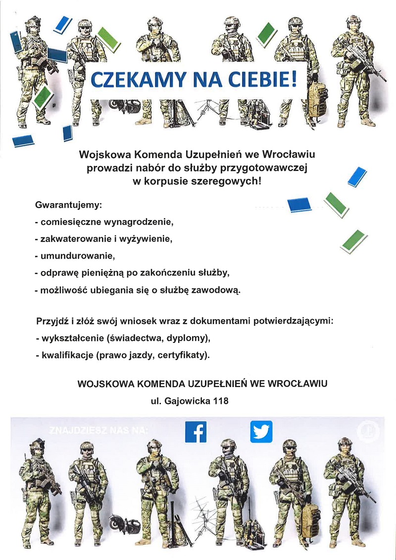 Obraz przedstawiający WKU prowadzi nabór