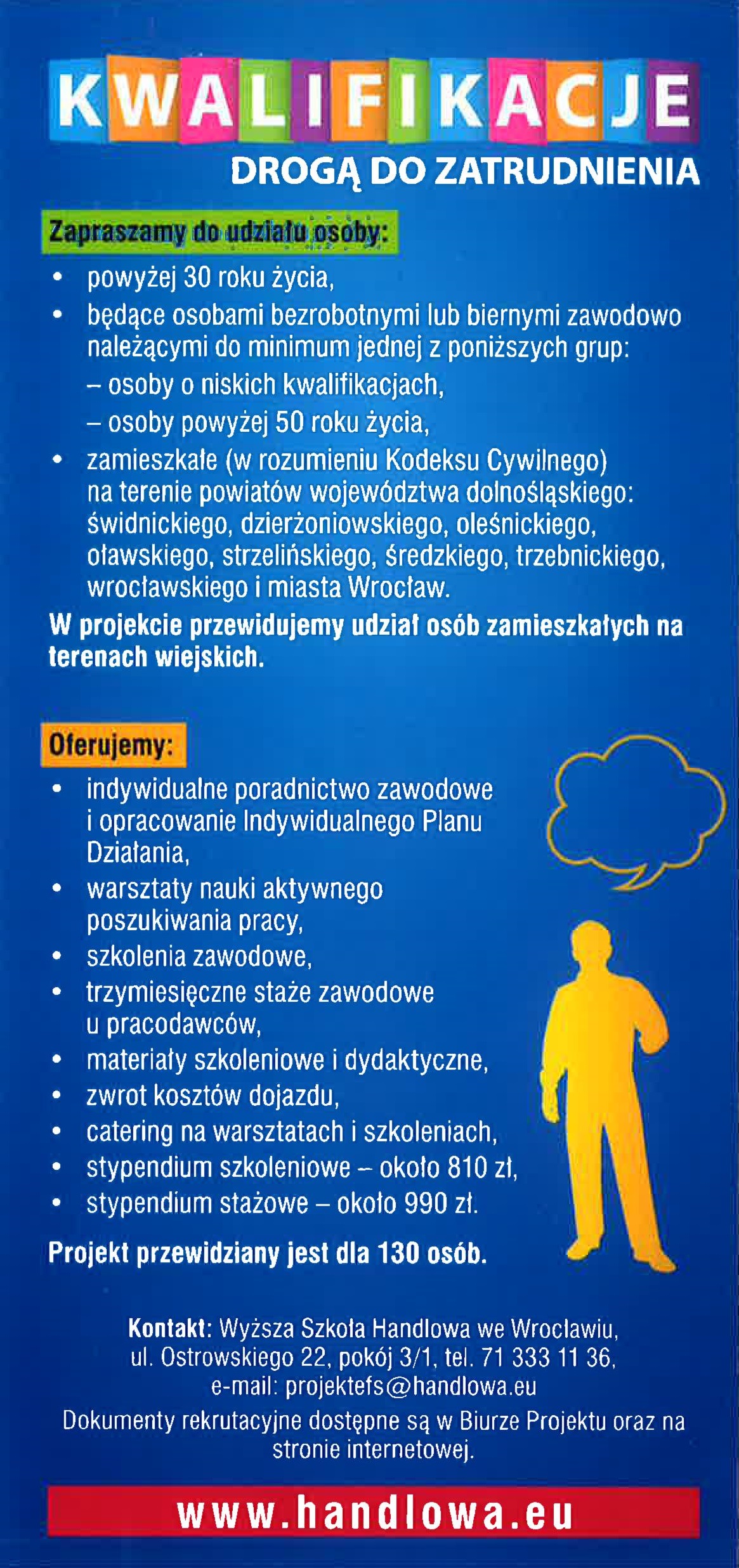 Obraz przedstawiający Projekt "Kwalifikacje drogą do zatrudnienia"