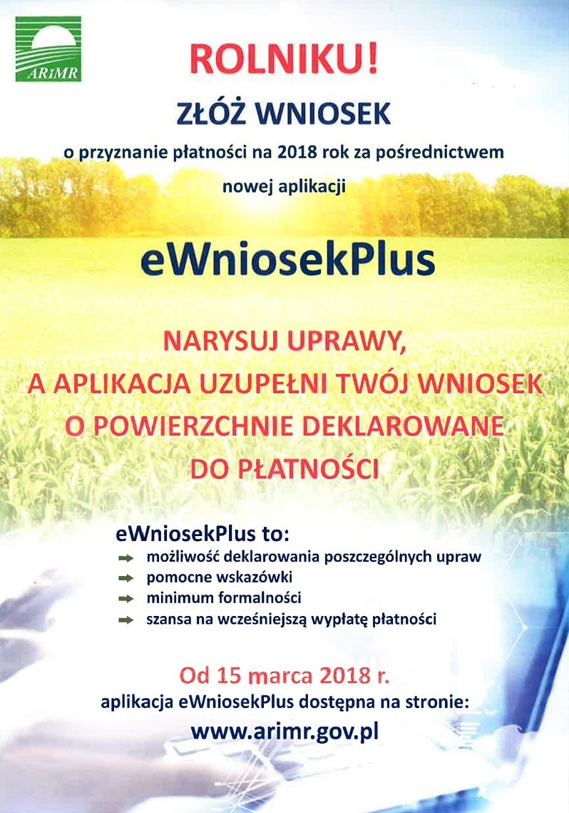 Obraz przedstawiający Wnioski o dopłaty bezpośrednie w 2018 roku - UWAGA ZMIANY