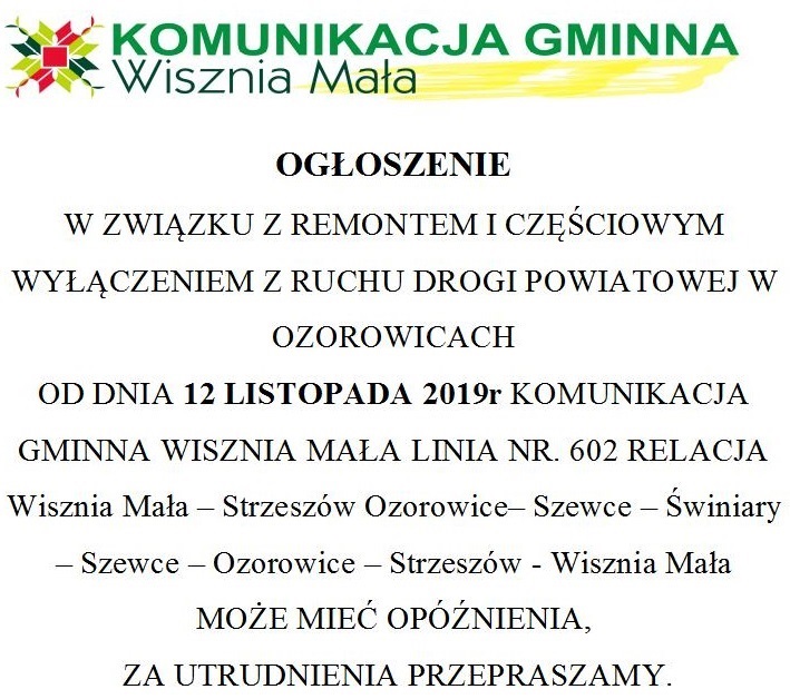 Obraz przedstawiający Linia 602 - możliwe opóźnienia